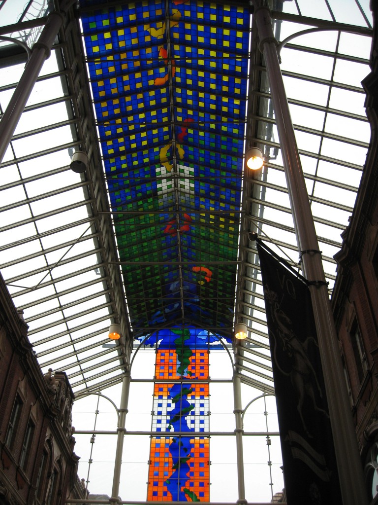 Shopping arcade in Leeds