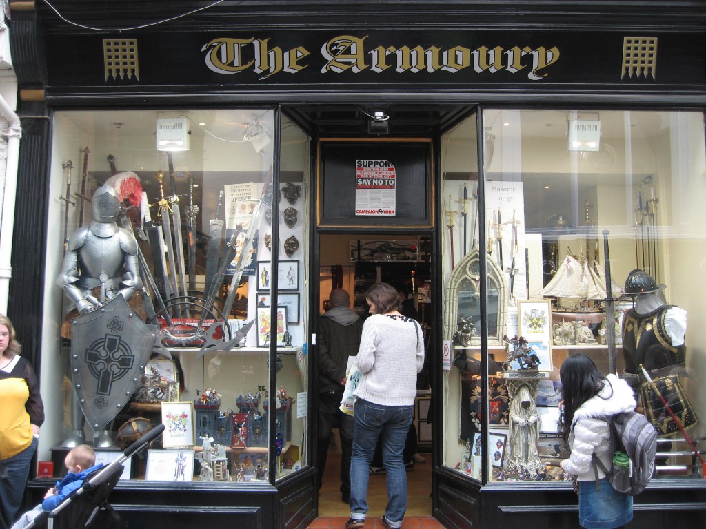 Armour shop in York