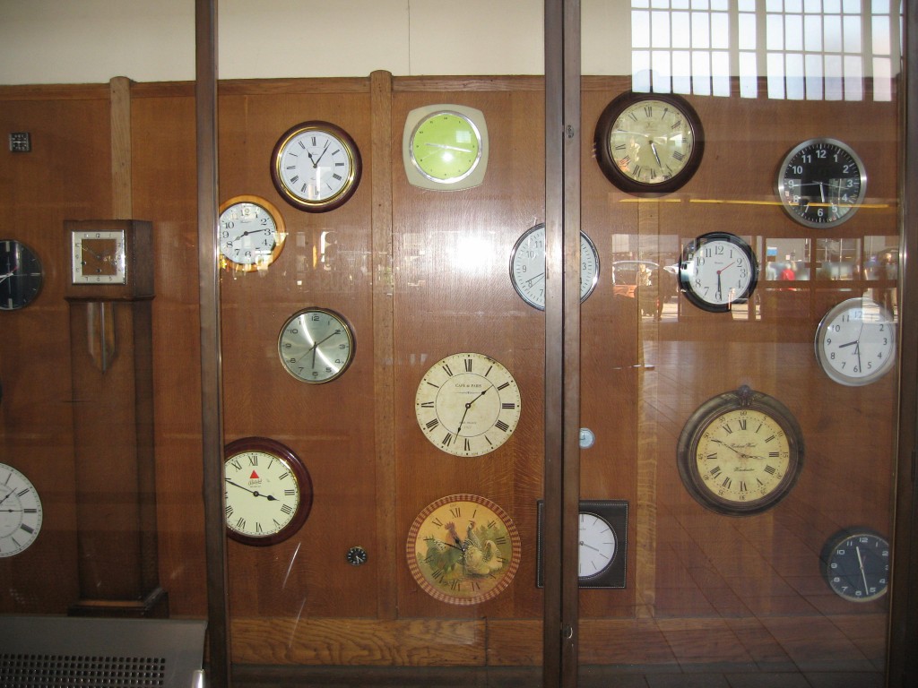 Vintage clock installation
