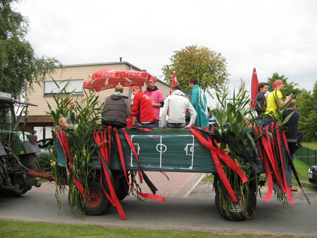Harvest parade float
