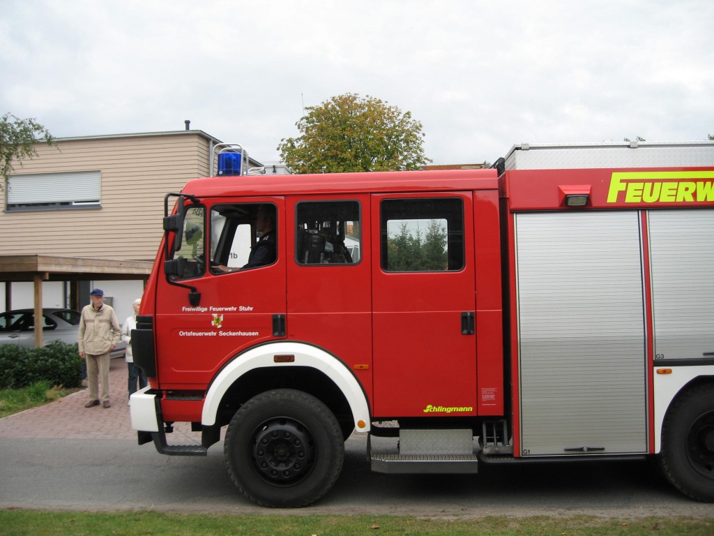 Harvest parade fire engine