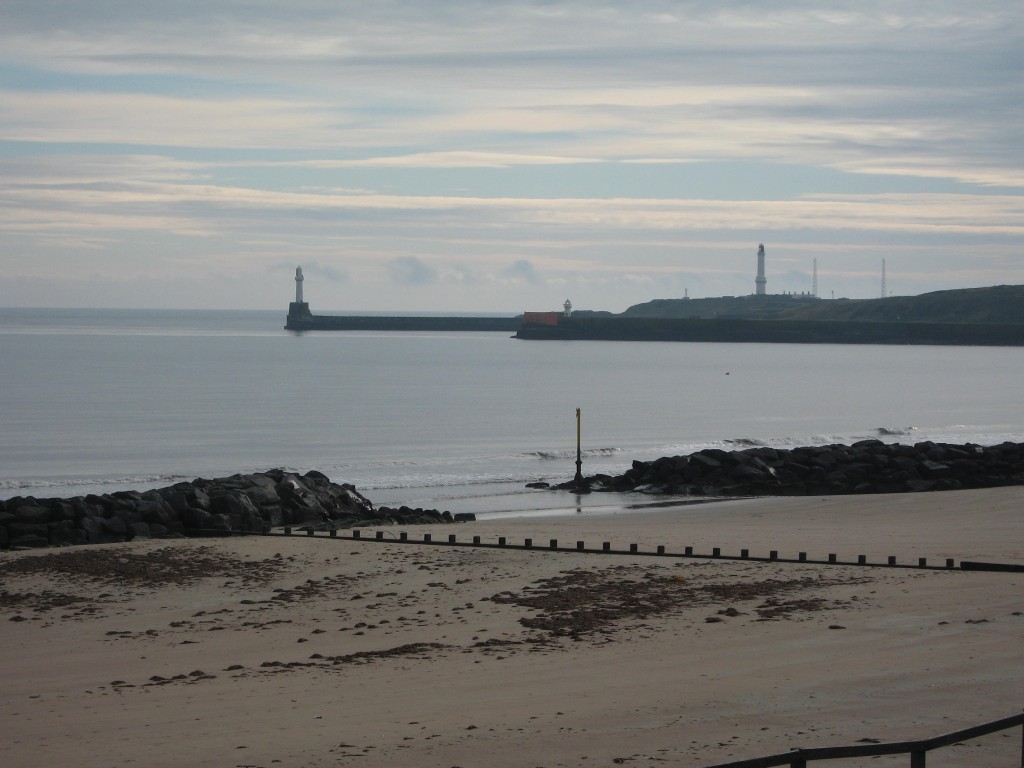 Aberdeen beach and harbour