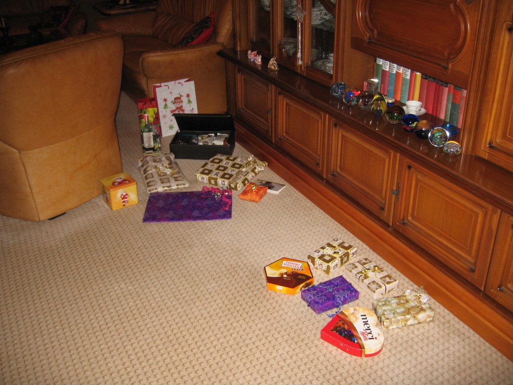 Wrapped presents