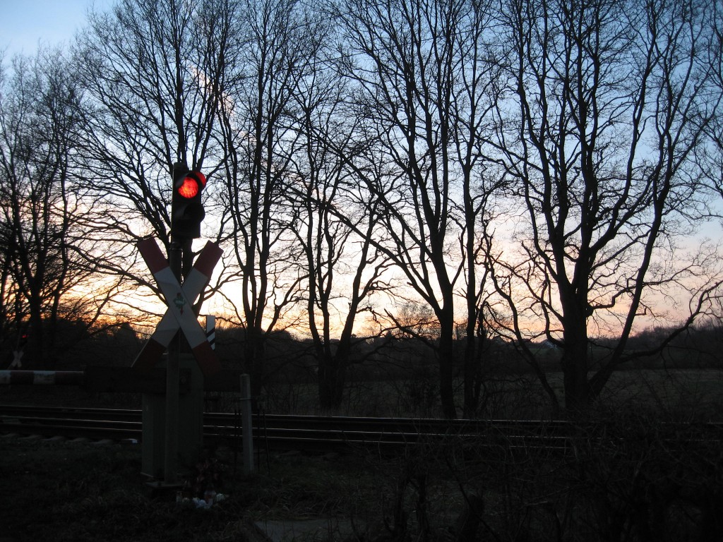 Teufelsmoor railway crossing