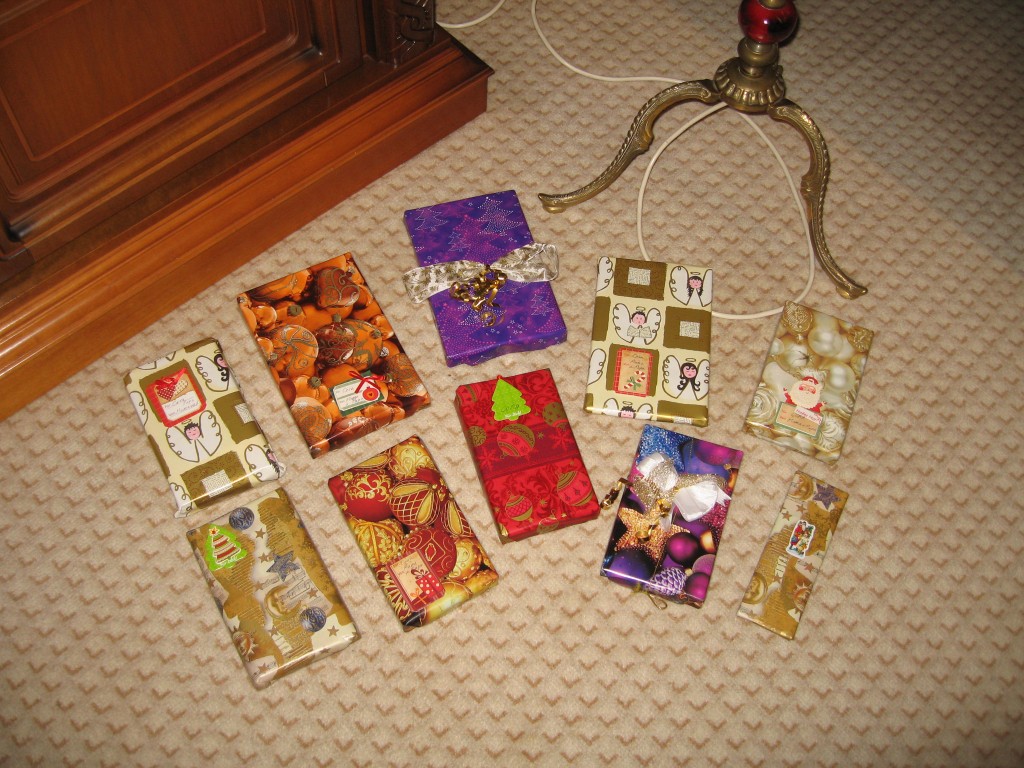 Wrapped presents