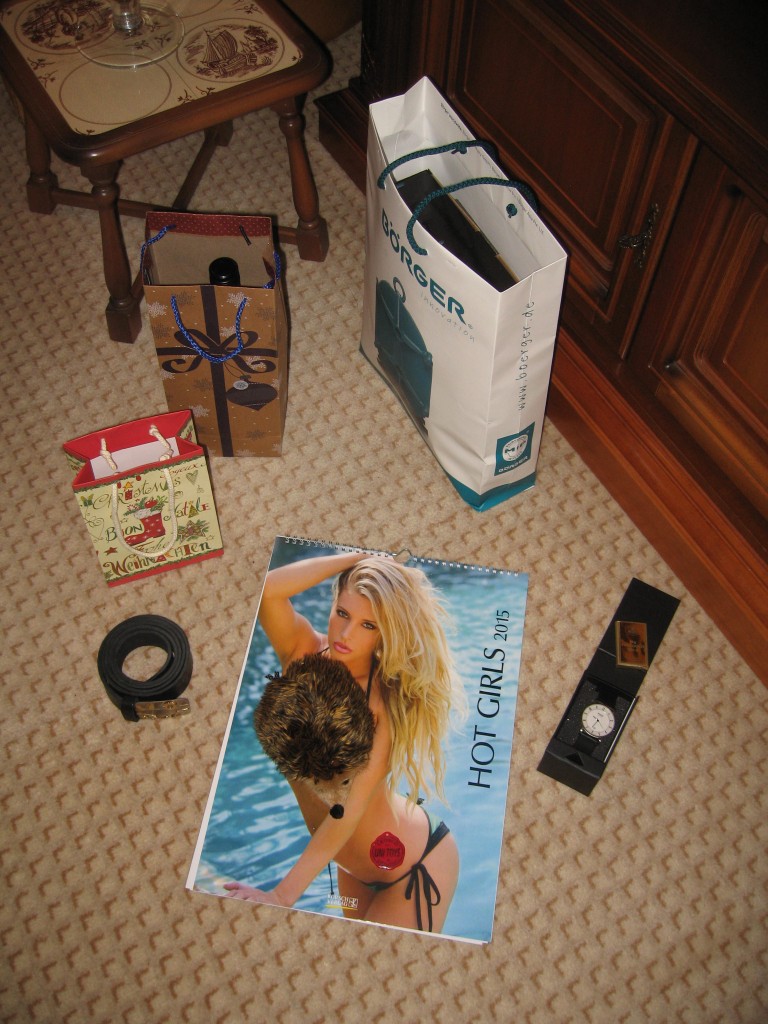 Unwrapped presents