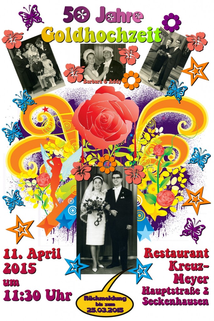 My parents' golden wedding anniversary invitation