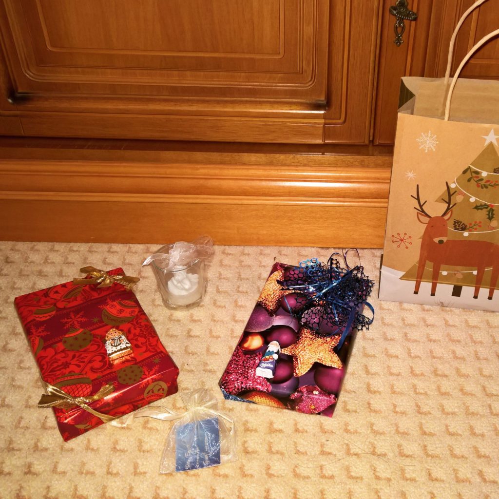 Wrapped presents