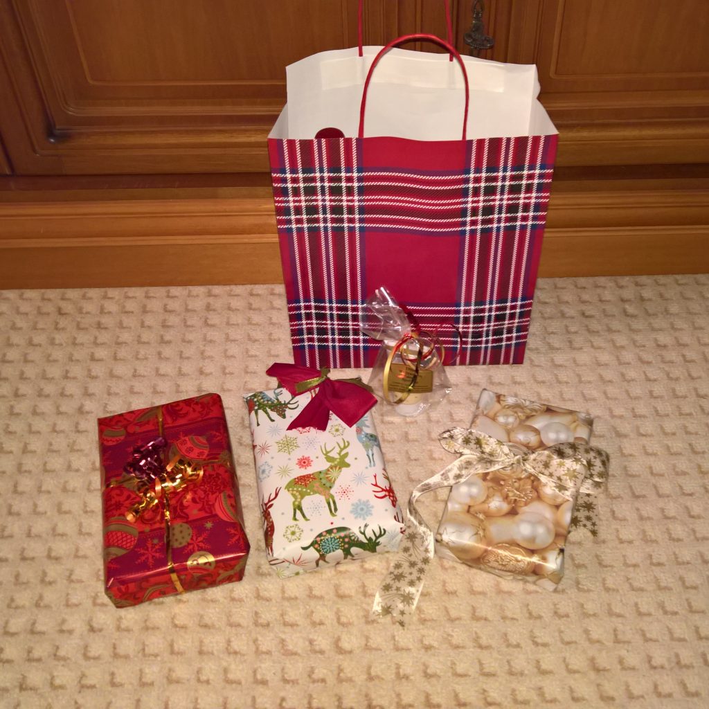 Christmas presents wrapped