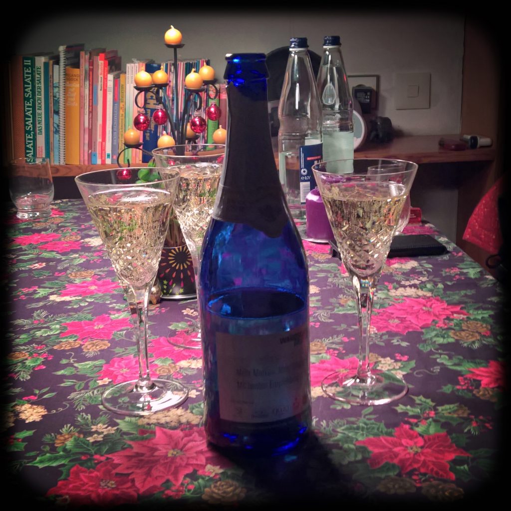 Champagne and bottle