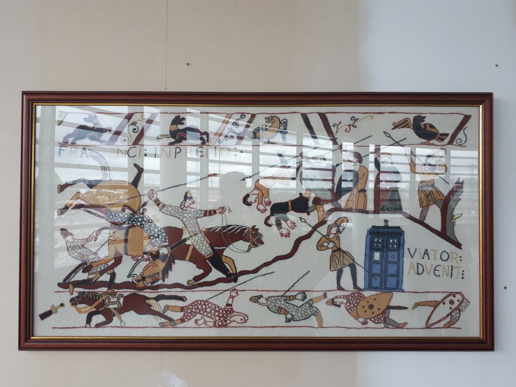 Bayeux tapestry with TARDIS