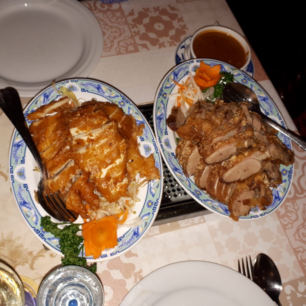 Duck and chicken dishes