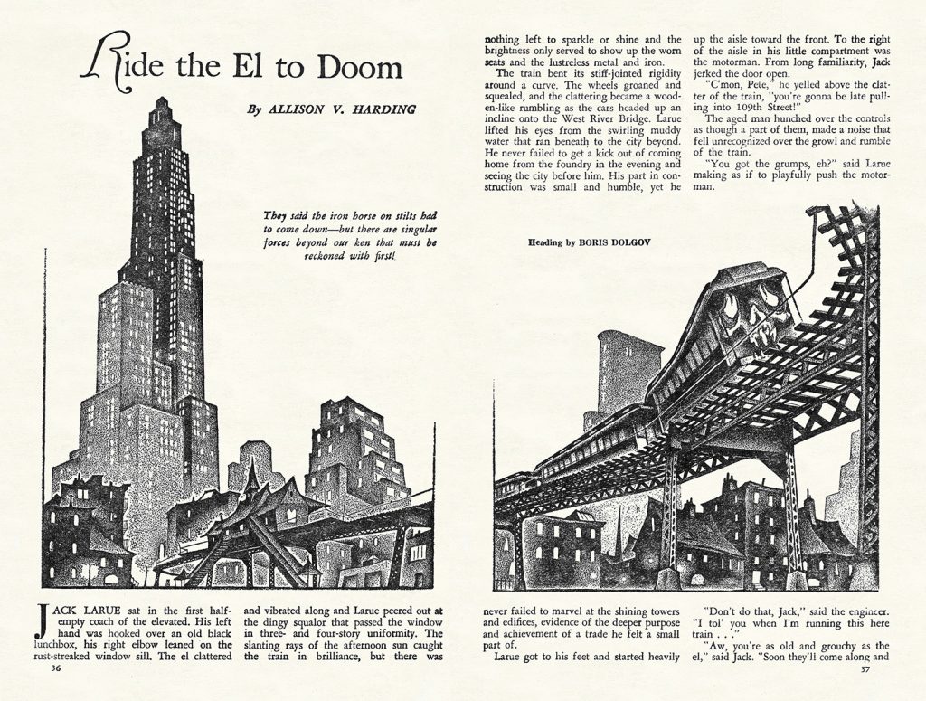Interior art "Ride the El to Doom"