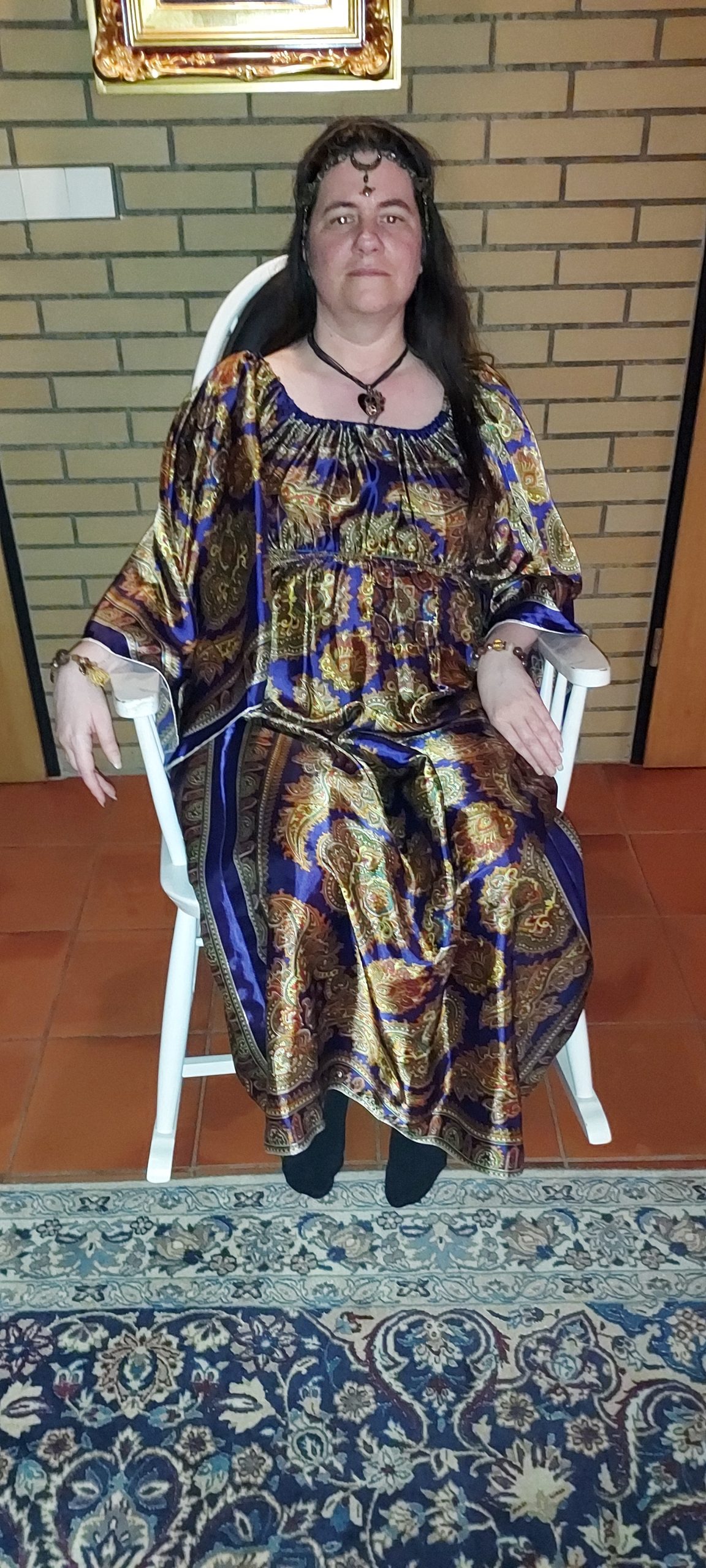 Cora in Hugo gown