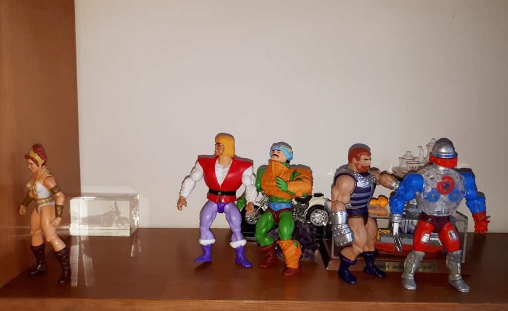 Adam and Duncan look after Teela, while Fisto comforts Roboto