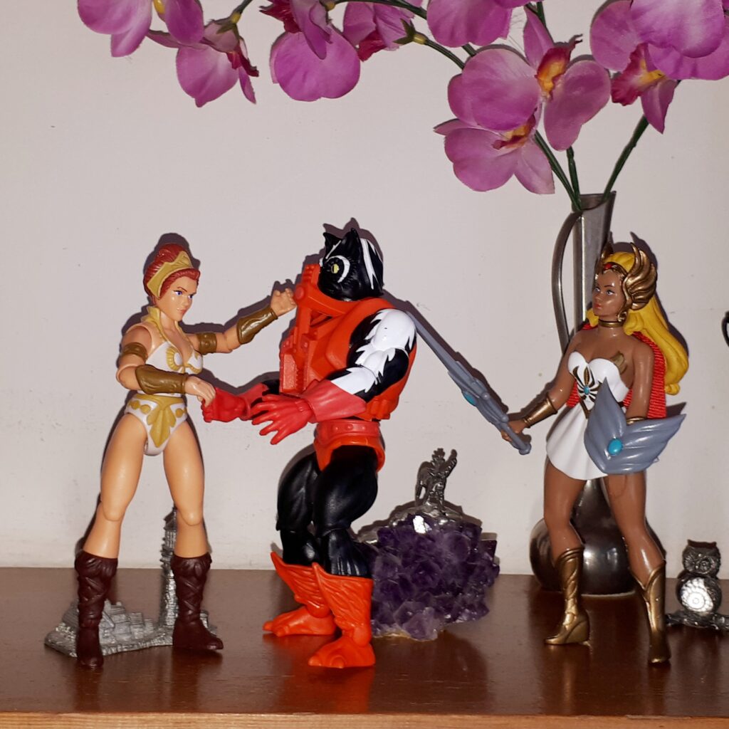 Teela and She-Ra deal with Stinkor