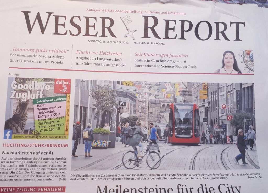 Weser Report front page