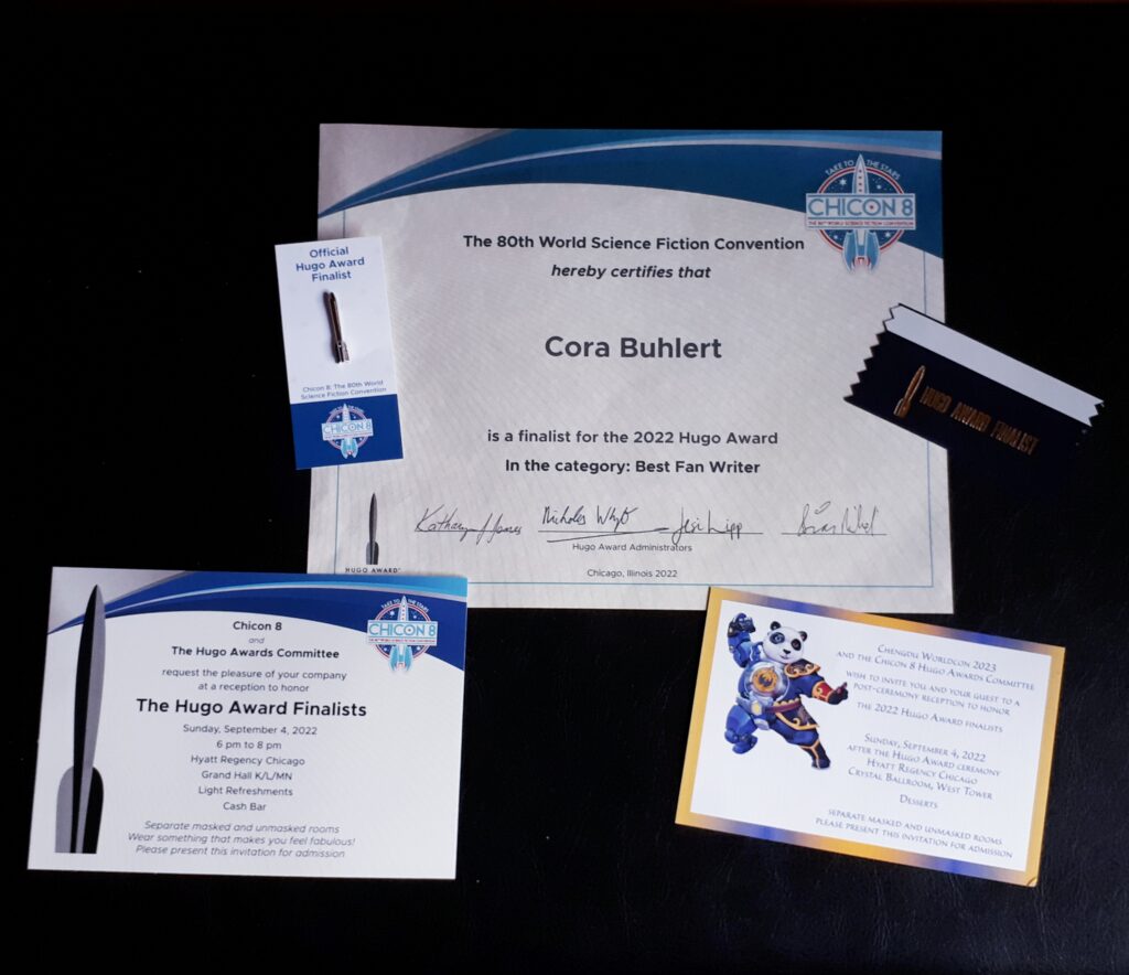 2022 Hugo Certificate and Pin