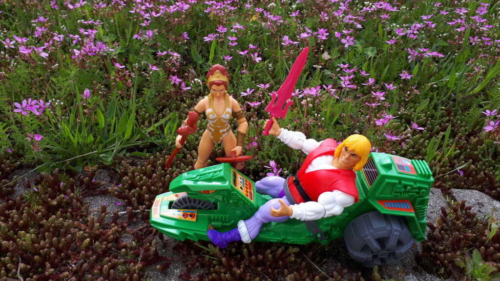 Teela talks to Adam on the Road Ripper.
