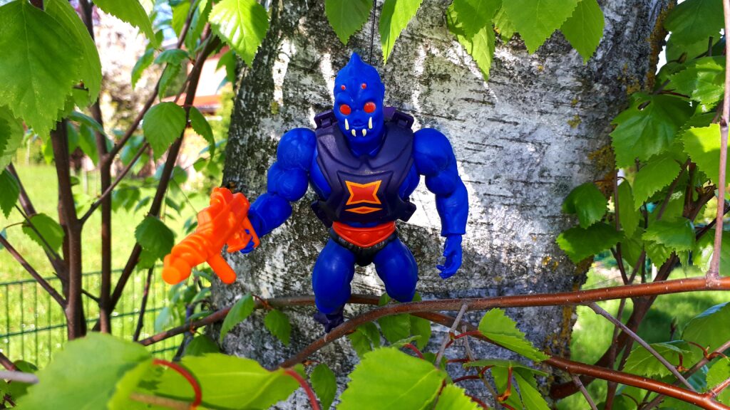 Webstor is hanging in a tree.
