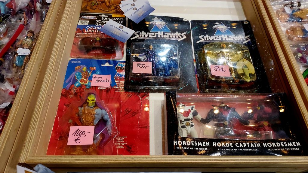 Laser Light Skeletor, Silverhawks and Horde Trooper set for sale at Los Amigos 