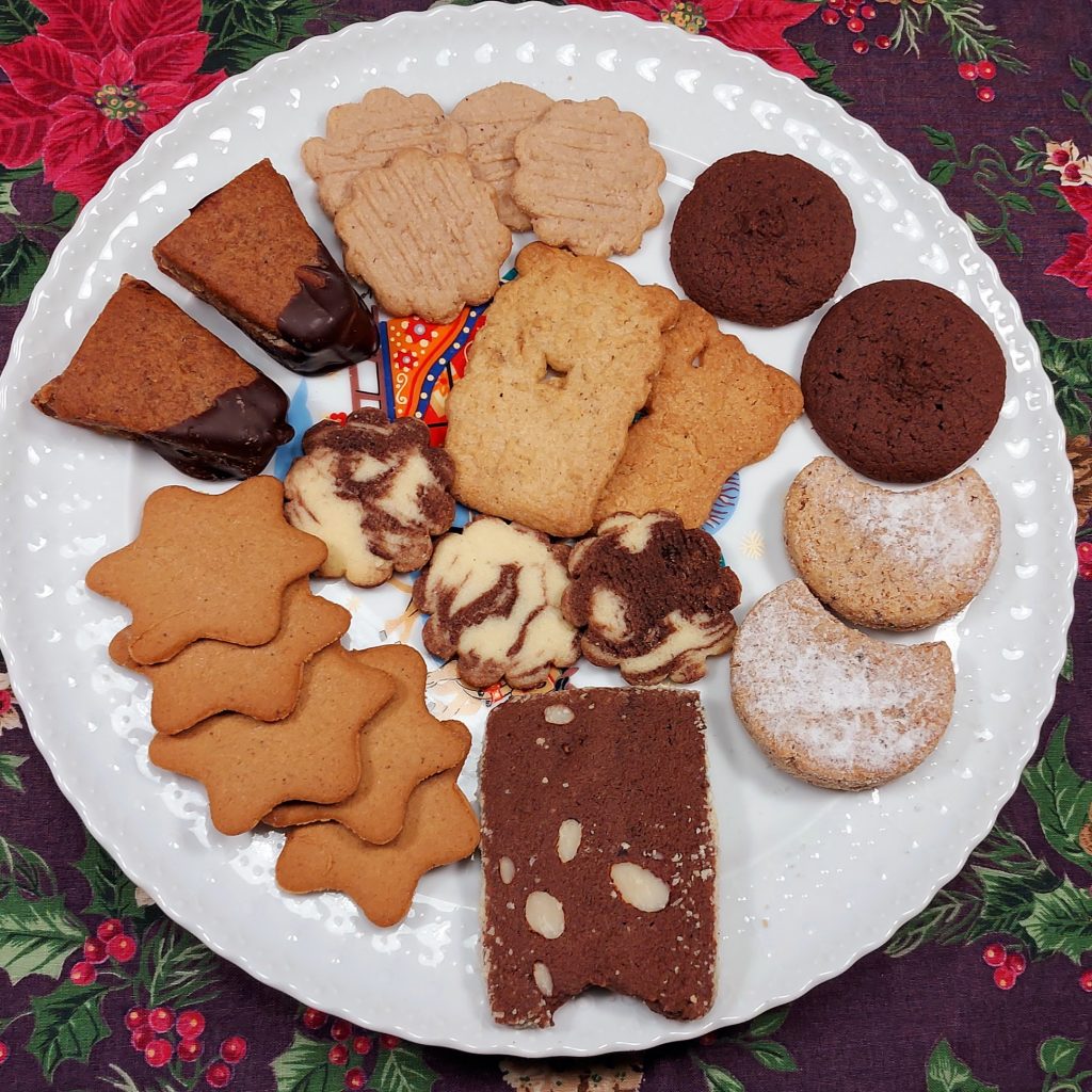 Holiday cookie platter