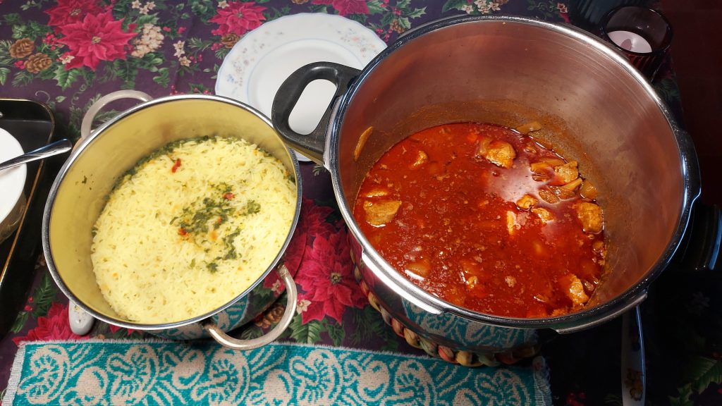 Sailor's curry and basmati rice