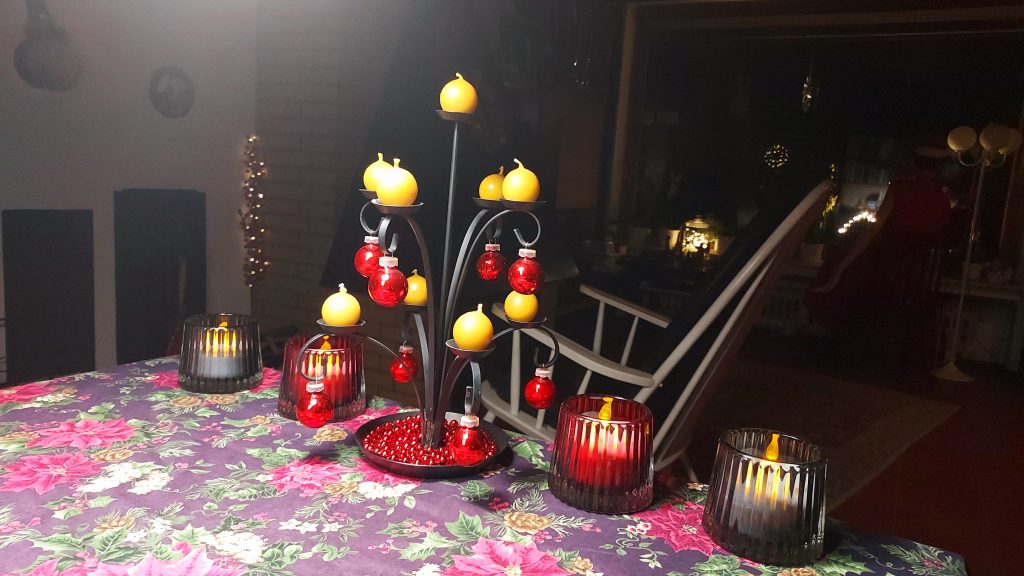 Vintage wrought iron candle holder