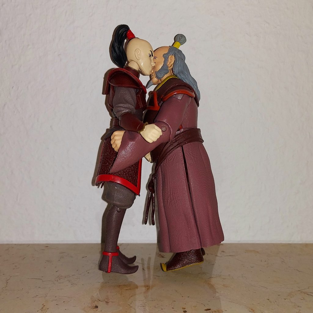 Iroh hugs Zuko.