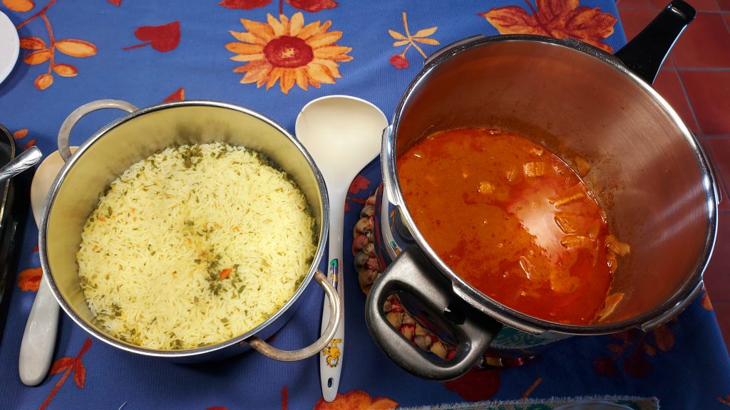 Sailor's curry and basmati rice