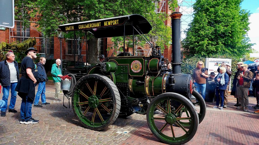 Historic Steam Tractor on display in Buxtehude
