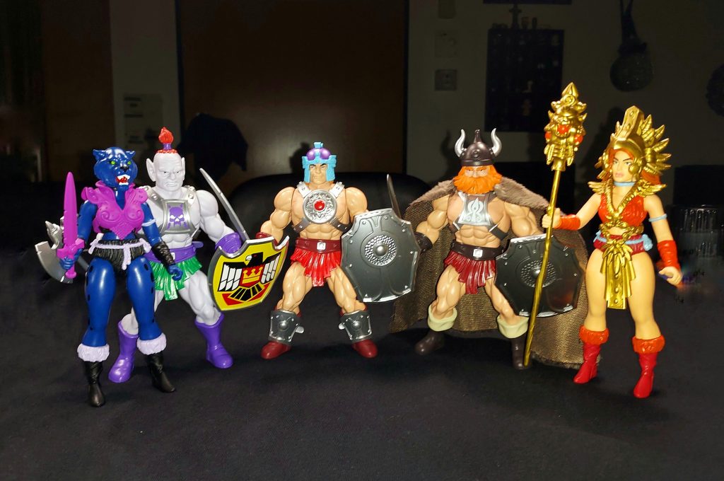 Warriors of the Galaxy Baltard, Magnon and Huk and Legends of Dragonore Pantera and Yondara