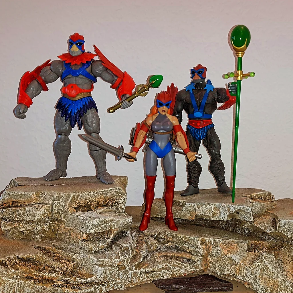 Masters of the Universe New Eternia Stratos, Classics Hawke and Classics Stratos