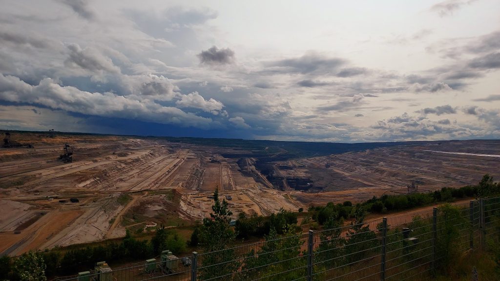 Stripmine Hambach with bucket wheel excavators