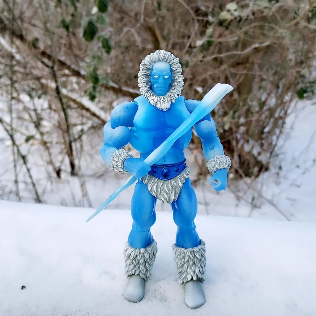 Masters of the Universe Classics Icer in the snow