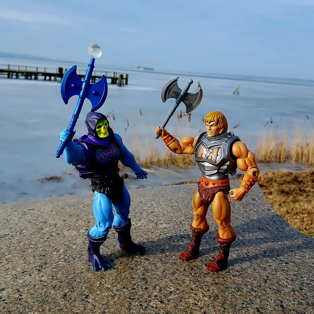 Masters of the Universe Classics Battle Armour He-Man versus Skeletor on the shores of the frozen Steinhude Sea